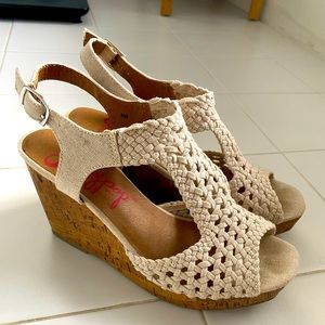 JellyPop Comfort Fit Vilnius Wedge Sandals size 8